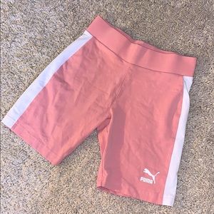 PUMA Light Pink Biker Shorts